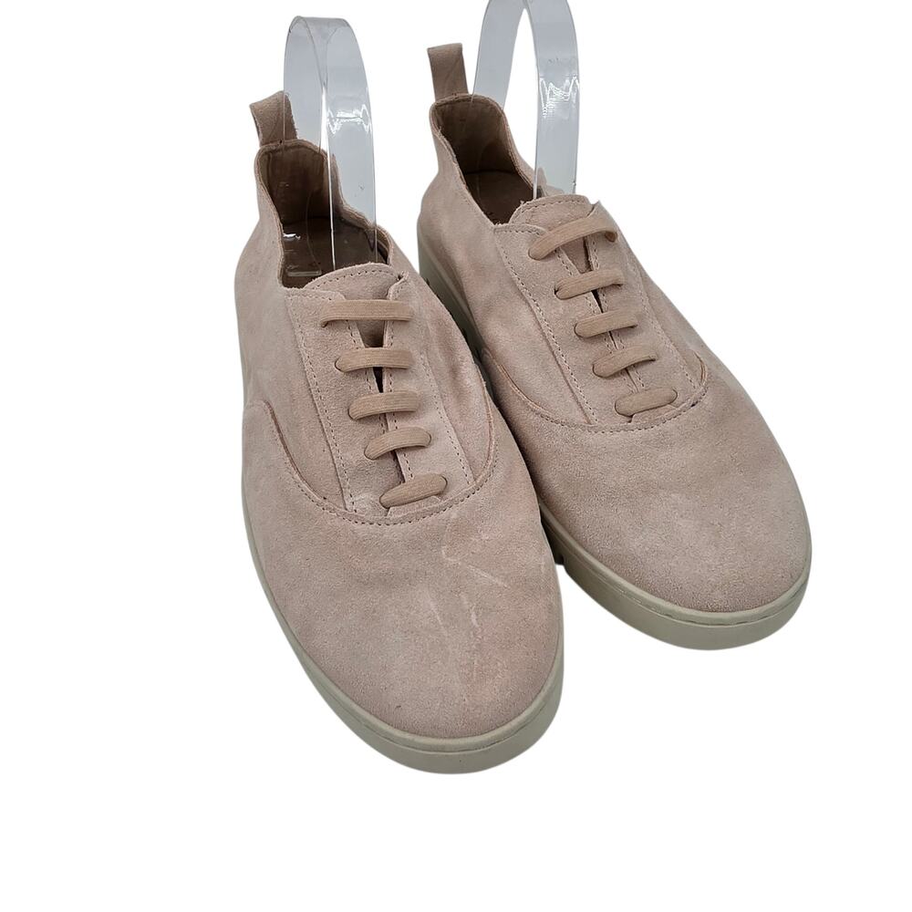 NWOT Vionic Cameo Rose Pink Suede Uptown Juniper Slip On Oxford Sneakers Sz 9.5W